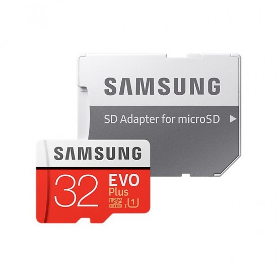 Samsung MicroSDHC EVO Plus micro SD Memory Card 32 GB with SD Adapter Class 10 MB-MC32GA/EU