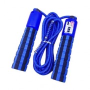 Skipping rope with a jump counter fitness crossfit blue