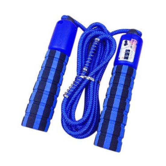 Skipping rope with a jump counter fitness crossfit blue