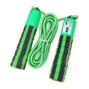 Skipping rope with a jump counter fitness crossfit green
