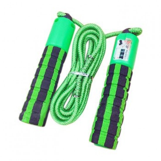 Skipping rope with a jump counter fitness crossfit green