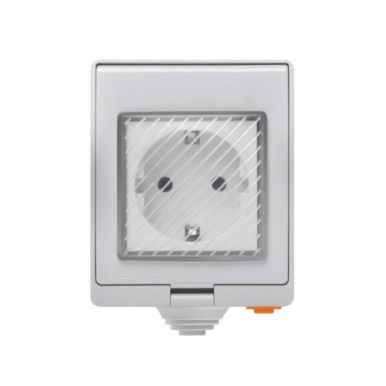 Sonoff S55TPE Smart Outdoor  Waterproof Electrical Outlet Wi-Fi DE Socket Type F White (IM190314004)