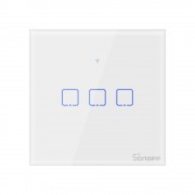 Sonoff T0EU3C-TX three-channel touch Wi-Fi wireless wall smart switches white (IM190314011)