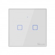 Sonoff T2EU2C-TX Two-channel Touch Light Switch Wi-Fi Button White (IM190314016)