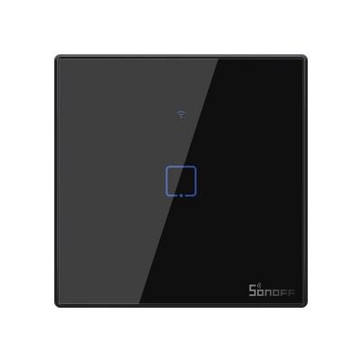 Sonoff T3EU1C-TX touch Wi-Fi wireless wall smart switches RF 433 MHz black (IM190314018)