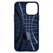 Spigen Liquid Air case cover for iPhone 13 Pro Max thin gel case navy blue