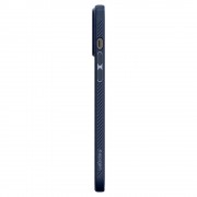 Spigen Liquid Air case cover for iPhone 13 Pro Max thin gel case navy blue