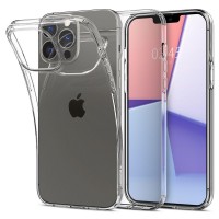 Spigen Liquid Crystal Case Cover for iPhone 13 Pro Max Thin Gel Cover Transparent