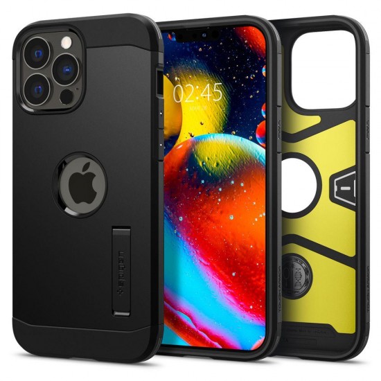 Spigen Tough Armor case cover for iPhone 13 Pro Max armored cover stand black