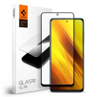 TEMPERED GLASS SPIGEN GLASS FC XIAOMI POCO X3 PRO / X3 NFC BLACK