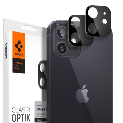 TEMPERED GLASS SPIGEN OPTIK.TR CAMERA LENS IPHONE 12 BLACK