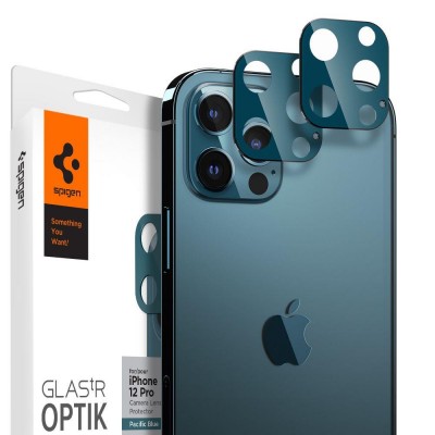 TEMPERED GLASS SPIGEN OPTIK.TR CAMERA LENS IPHONE 12 PRO PACIFIC BLUE