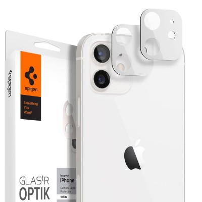 TEMPERED GLASS SPIGEN OPTIK.TR CAMERA LENS IPHONE 12 WHITE