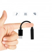 USB Type C to 3.5 mm mini jack Female Adapter white