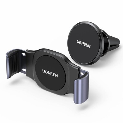 Ugreen 2in1 clamp and magnetic car phone holder on the ventilation grille black (LP450)