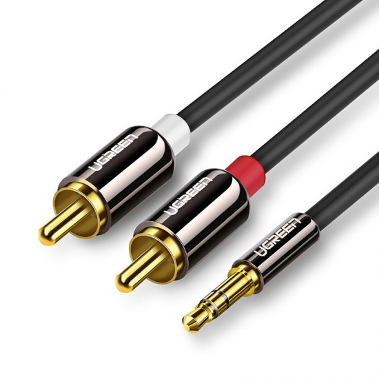 Ugreen 3,5 mm mini jack - 2RCA aucio cable 2 m black (AV116 10584)