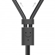 Ugreen 3,5 mm mini jack (female) - 2RCA (male) audio cable 25 cm gray (AV102 10561)