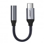 Ugreen 3,5 mm mini jack to USB Type C headphone adapter 10cm gray (30632)