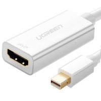 Ugreen 1080p HDMI (female) - Mini DisplayPort (male - Thunderbolt 2.0) adapter cable white (MD112 10460)