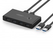 Ugreen 4x USB 2.0 HUB sharing switch box black (30767)