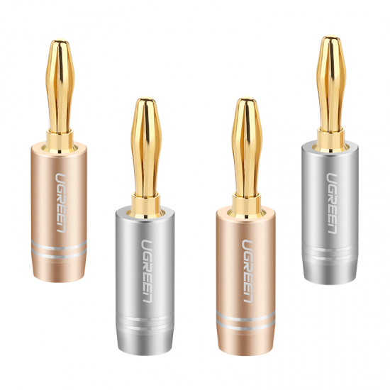 Ugreen 4x aluminum multi-color gold-plated banana plug (50382 AV149)