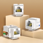 Ugreen 5x unshielded network modules Ethernet Cat 6 8P8C RJ45 1000 Mbps 568A/B white (80179 NW143)