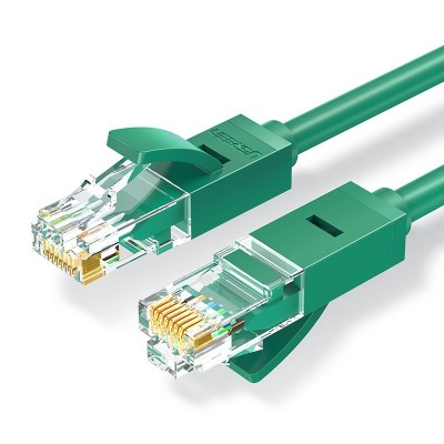 Ugreen Ethernet patchcord cable RJ45 Cat 6 UTP 1000Mbps 1 m green (NW102 80833)
