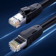 Ugreen Ethernet patchcord cable RJ45 Cat 8 T568B 1m black (70327)
