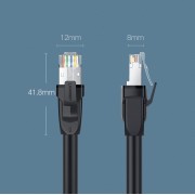 Ugreen Ethernet patchcord cable RJ45 Cat 8 T568B 2m black (70329)