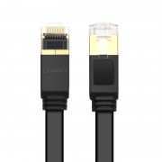 Ugreen Flat Cable Internet Network Cable Ethernet Patchcord RJ45 Cat 7 STP LAN 10 Gbps 3m Black (NW106 11262)