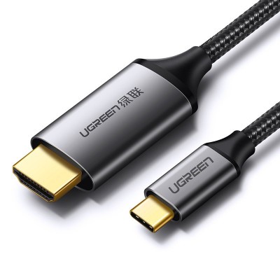 Ugreen HDMI - USB Type C cable 4K 60 Hz 1,5 m black and gray (MM142 50570)