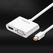 Ugreen HDMI / VGA - mini DisplayPort adapter 4K@30 Hz Full HD 1080p white (MD108 10427)