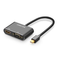 Ugreen HDMI / VGA - mini DisplayPort adapter Full HD 1080p black (MD115 20422)