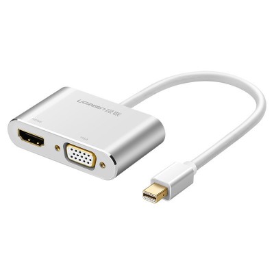 Ugreen HDMI / VGA - mini DisplayPort adapter Full HD 1080p silver (MD115 20421)