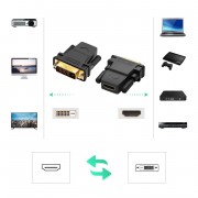 Ugreen HDMI (female) - DVI 24+1 (male) adapter FHD 60 Hz black (20124)