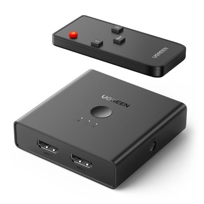 Ugreen HUB 2x HDMI (input) - 2x HDMI (output) splitter switcher 2.0 CEC 3D HDR 4K 60Hz (70689)
