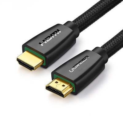 Ugreen High End HDMI 2.0 nylon braided cable 4K 60 Hz 3D 18 Gbps HDR ARC Ethernet (HEC) 48 bit 1,5 m black (HD118 40409)