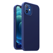 Ugreen Protective Silicone Case Soft Flexible Rubber Cover for iPhone 12 Pro / iPhone 12 navy blue (20455)