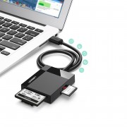 Ugreen USB 3.0 SD / micro SD / CF / MS card reader black (CR125 30333)