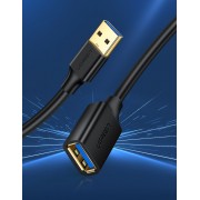 Ugreen USB 3.0 (female) - USB 3.0 (male) cable extension cord 1m black (10368)