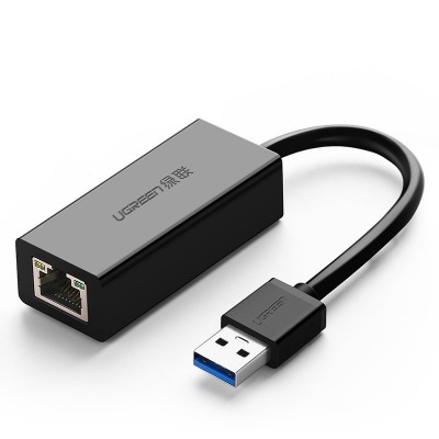 Ugreen USB 3.2 Gen 1 1000 Mbps Gigabit Ethernet external network adapter black (CR111 20256)