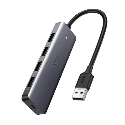 Ugreen USB - 4x USB 3.2 Gen 1 HUB with micro USB power port gray (CM219 50985)