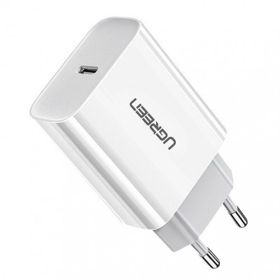 Ugreen USB Power Delivery 3.0 Quick Charge 4.0+ wall charger 18W 3A white (60450)