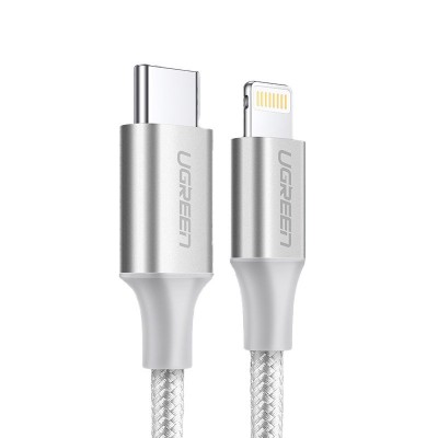 Ugreen USB Typ C - Lightning MFI cable 1 m 3 A 36 W silver (70523)