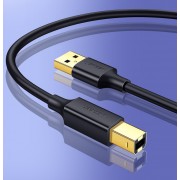 Ugreen USB Type B (male) - USB 2.0 (male) printer cable 480 Mbps 1,5 m black (US135 10350)