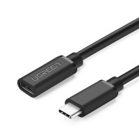 Ugreen USB Type C 3.1 (female) - USB Type C 3.1 (male) cable extension cord 0,5 m black (40574)