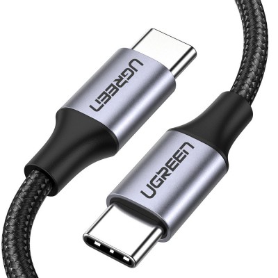 Ugreen USB Type C - USB Type C cable Quick Charge 480 Mbps 60 W 3 A 1 m black and gray (US261 50150)