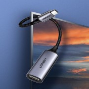 Ugreen USB Type C to HDMI 2.0 4K@60 Hz Thunderbolt 3 Convertor for MacBook / PC gray (70444)