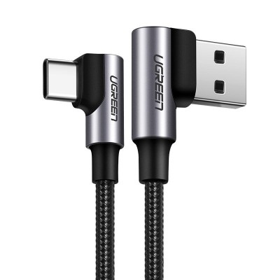 Ugreen USB - USB Typ C angled cable Quick Charge 3.0 QC3.0 3 A 1,5 m gray (US176 60783)