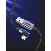 Ugreen USB - USB Type C angled cable 2m 3A gray (50942)